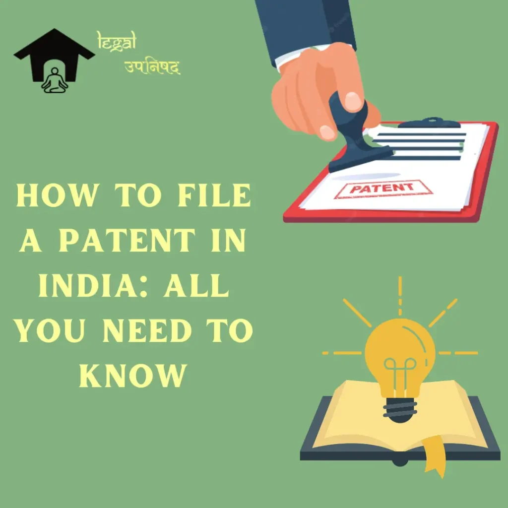 How to file a patent application in India