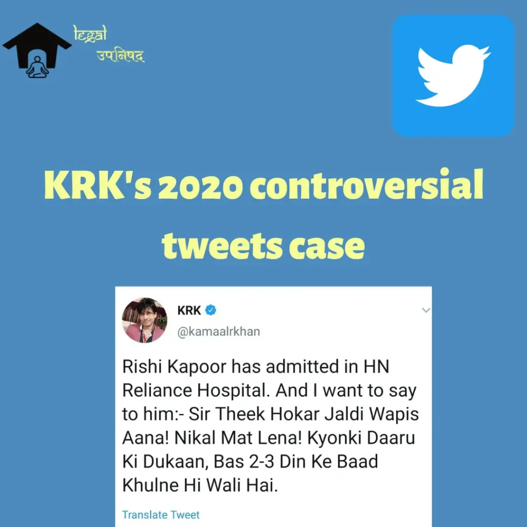 KRK's controversial tweets case analysis