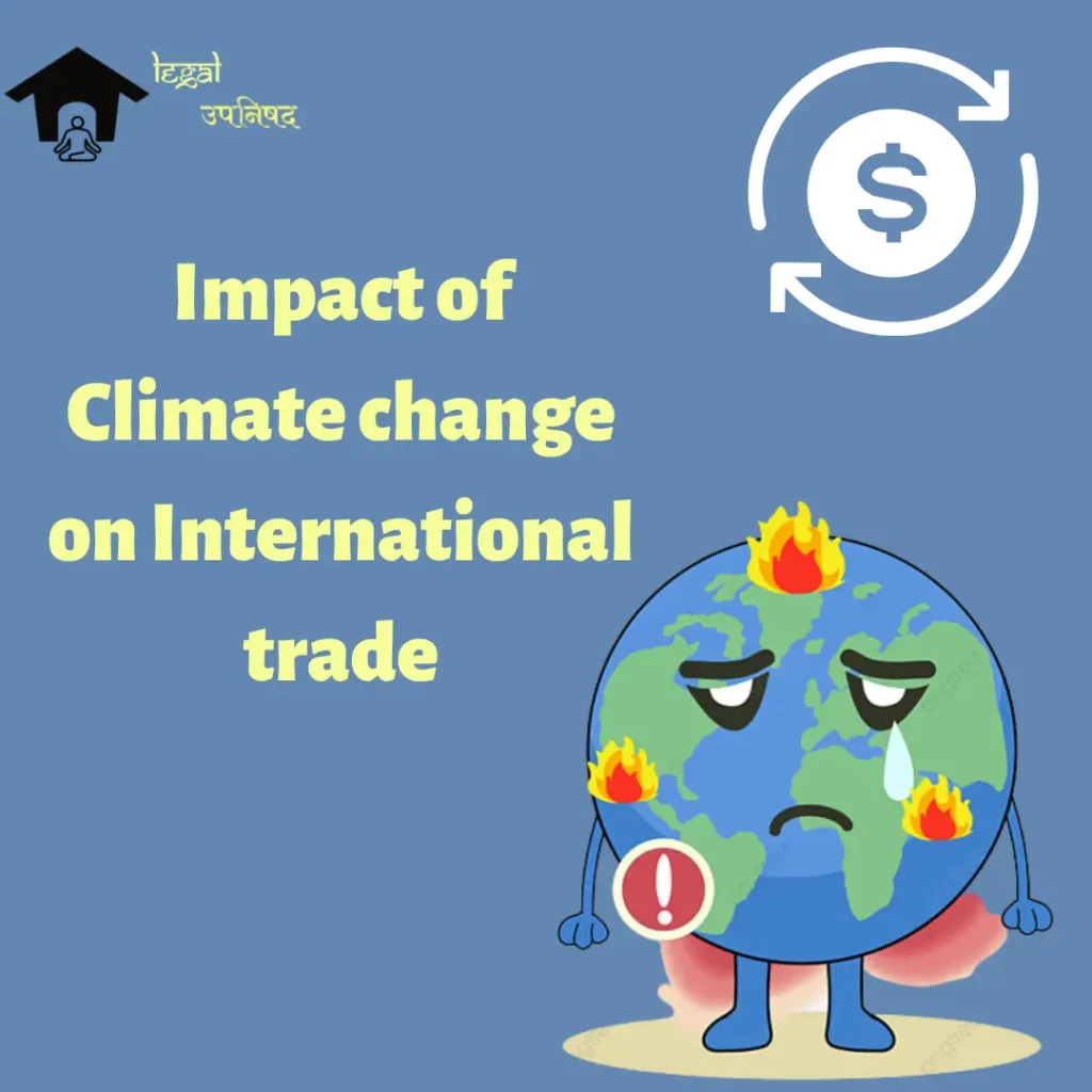 Impact of climate change on international trade