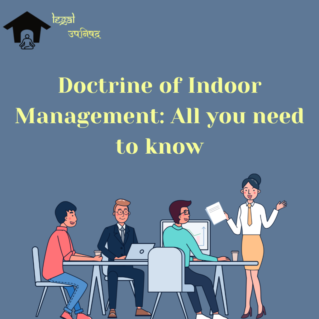 The Doctrine of Indoor Management