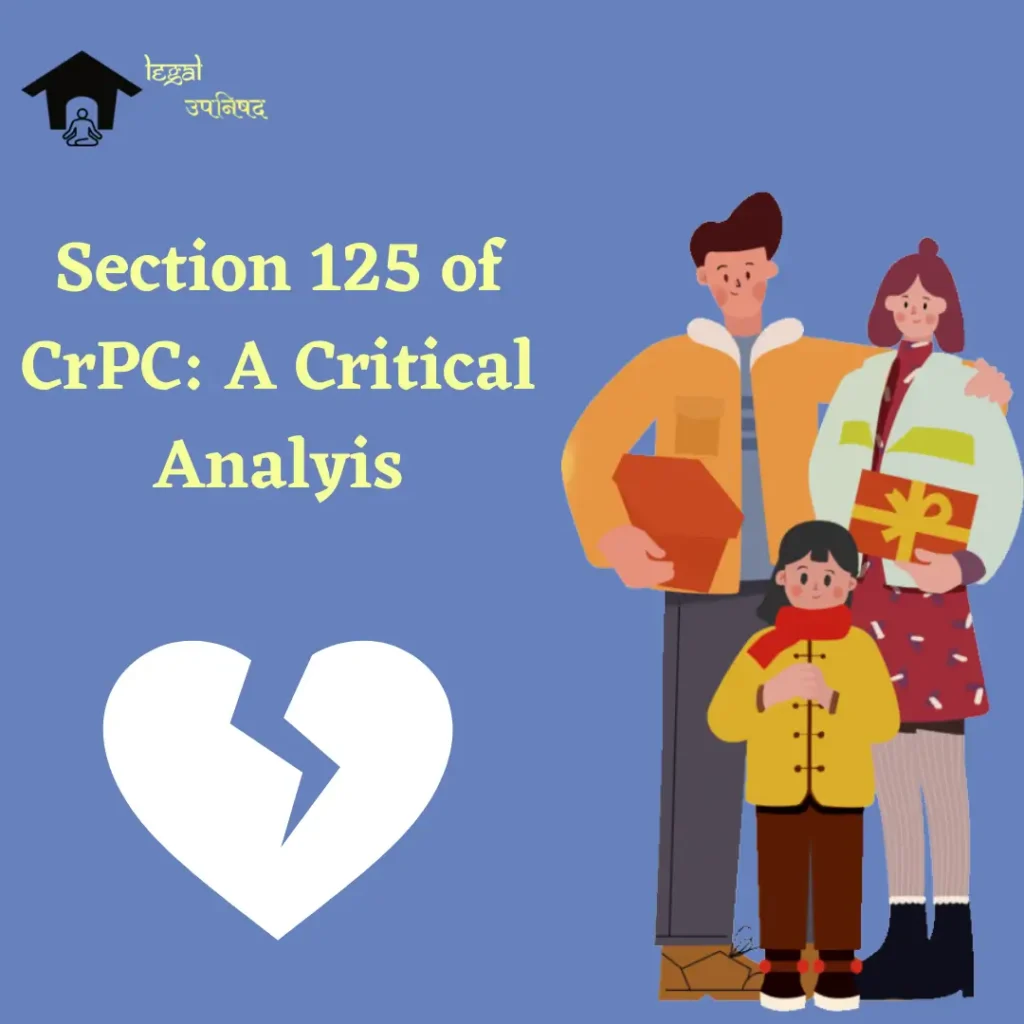 Critical Analysis Of Section 125 CRPC