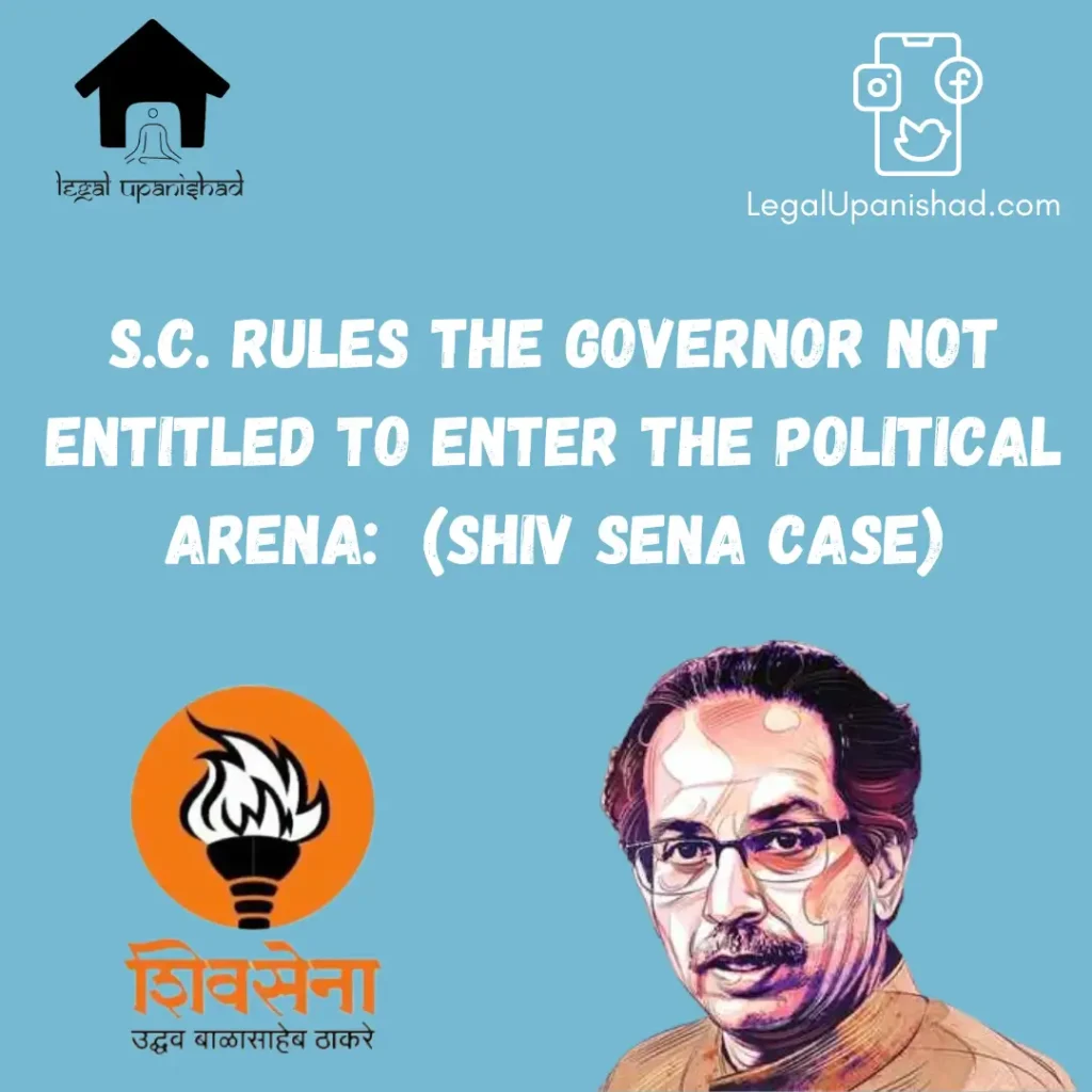 Shiv Sena Case: Supreme Court Verdict