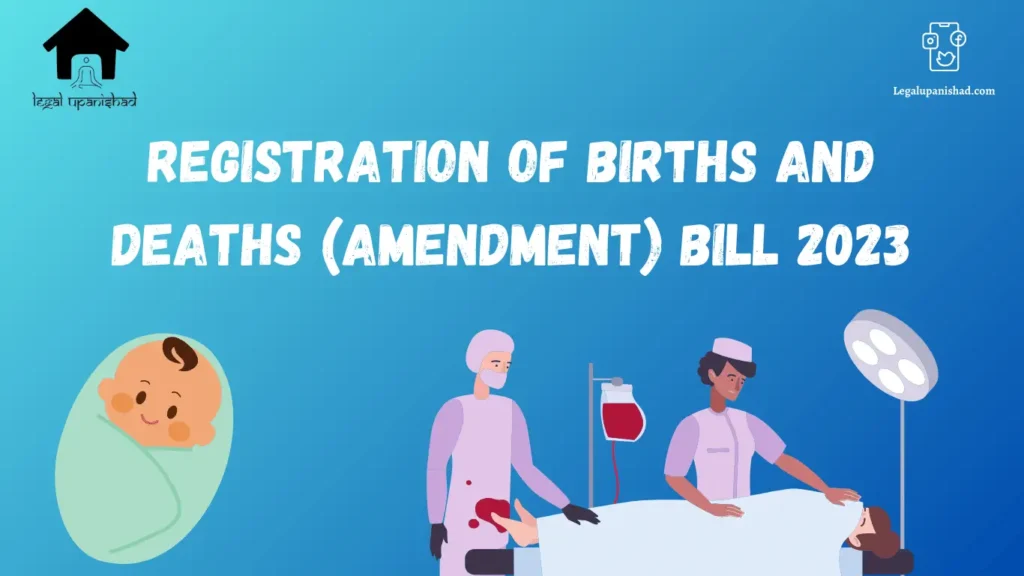 Registration of Births and Deaths (Amendment) Bill 2023